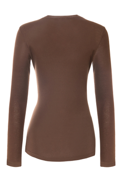 «Second skin» Базовый лонгслив из трикотажа