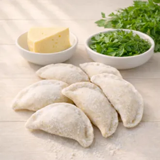 Вареники с сыром и зеленью / 500 г