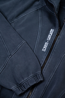 Оверсайз худи на молнии "5642"