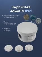 Коробка распаячная ОУ, REXANT d 65х40 мм, IP54 28-3008