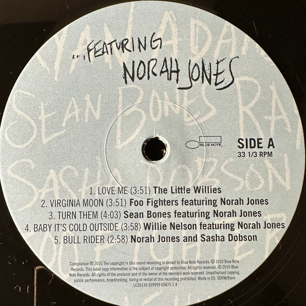 Norah Jones ‎– ...Featuring 2LP (Европа 2010г.)