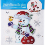 Наклейка ПВХ 18*23 см,»Новогодние приключения», микс