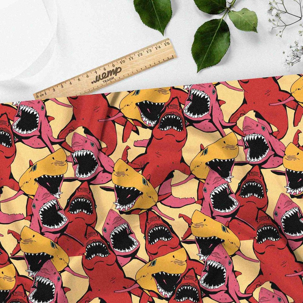 Ткань оксфорд 210 нападение акул