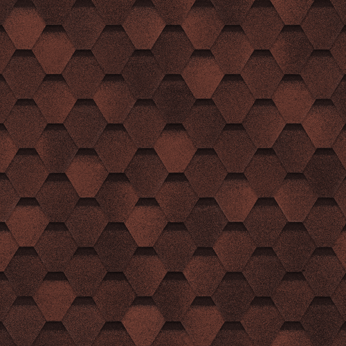 Гибкая черепица Shinglas ОПТИМА Красный (1уп-3кв.м), м2