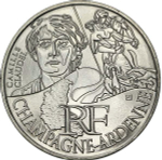 France 10 Euro 2012 – Champagne-Ardenne. Silver Coin from the "Regions of France" Series
