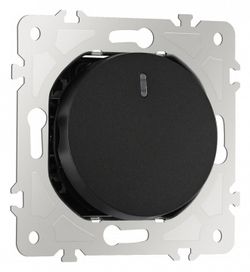 Выключатель одноклавишный с подсветкой без рамки Arte Milano 202 202.31-1.black