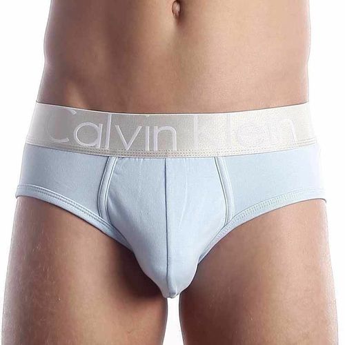 Мужские трусы брифы светло-голубые Calvin Klein Steel Brief