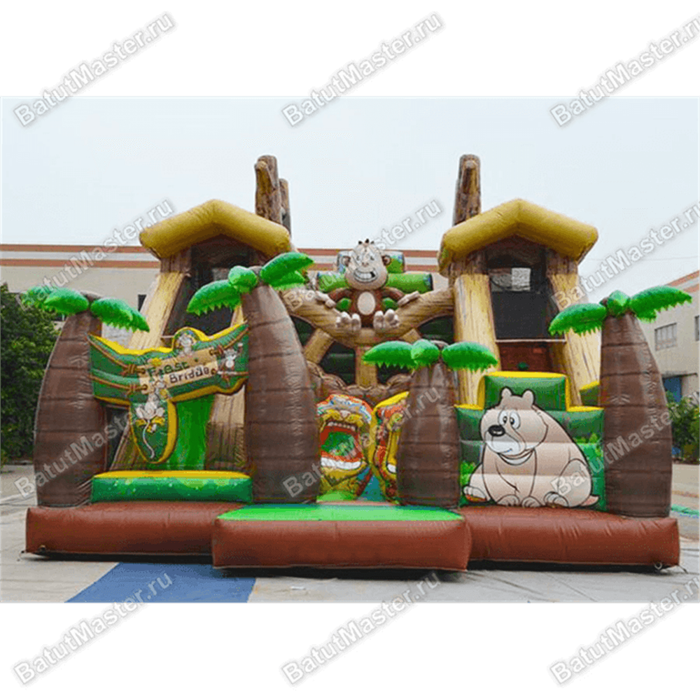 Надувной батут "Лесной мостик"