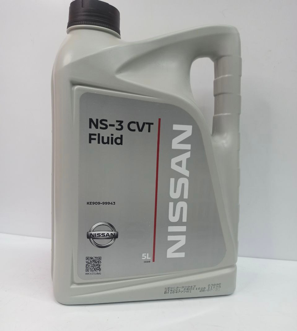 Масло трансмиссионное Nissan CVT NS-3 KE90999943 (5л)