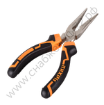 Длинногубцы прямые Вихрь, 160 мм, никелированные, двухкомпонентные рукоятки