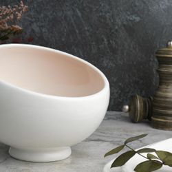 Салатник 870 мл d 16,5 см h13/8 см скошенный белый фарфор NEW P.L. Proff Cuisine [4]