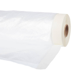 Пленка защитная с клейкой малярной лентой, прозрачная, HDPE, рулон 2,7х25м, толщина 8мкм