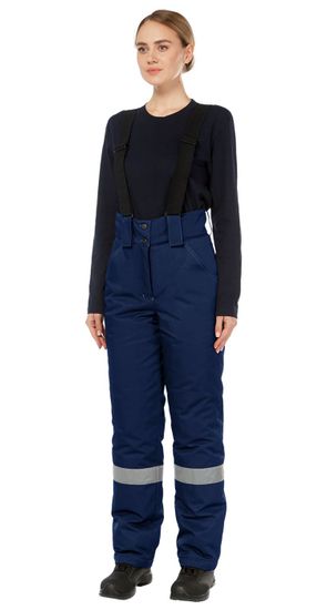 Костюм зимний женский "Тимбер" брюки (т.синий/василек)