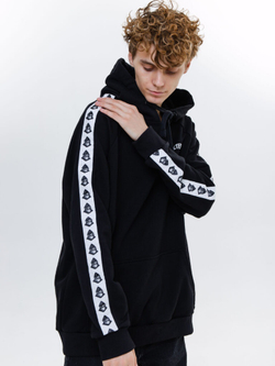 Худи UNAFFECTED Лампасы Чёрный