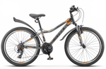 Велосипед 24" Stels Navigator-410 V  21ск. V010, антрацитовый/чёрный