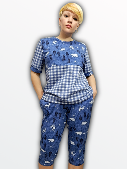 358800 Комплект женский  синий (50-52)