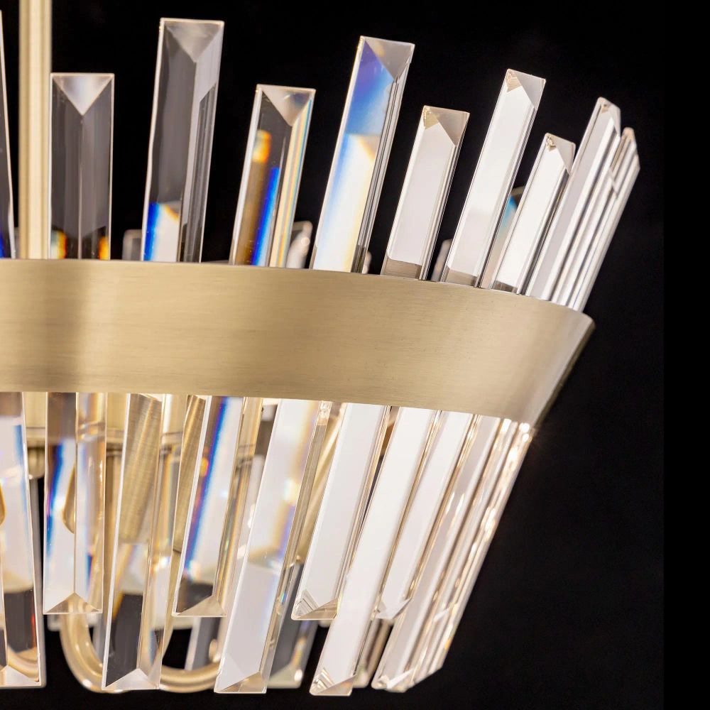 Citilux Вестерос CL307163 Люстра хрустальная потолочная Бронза