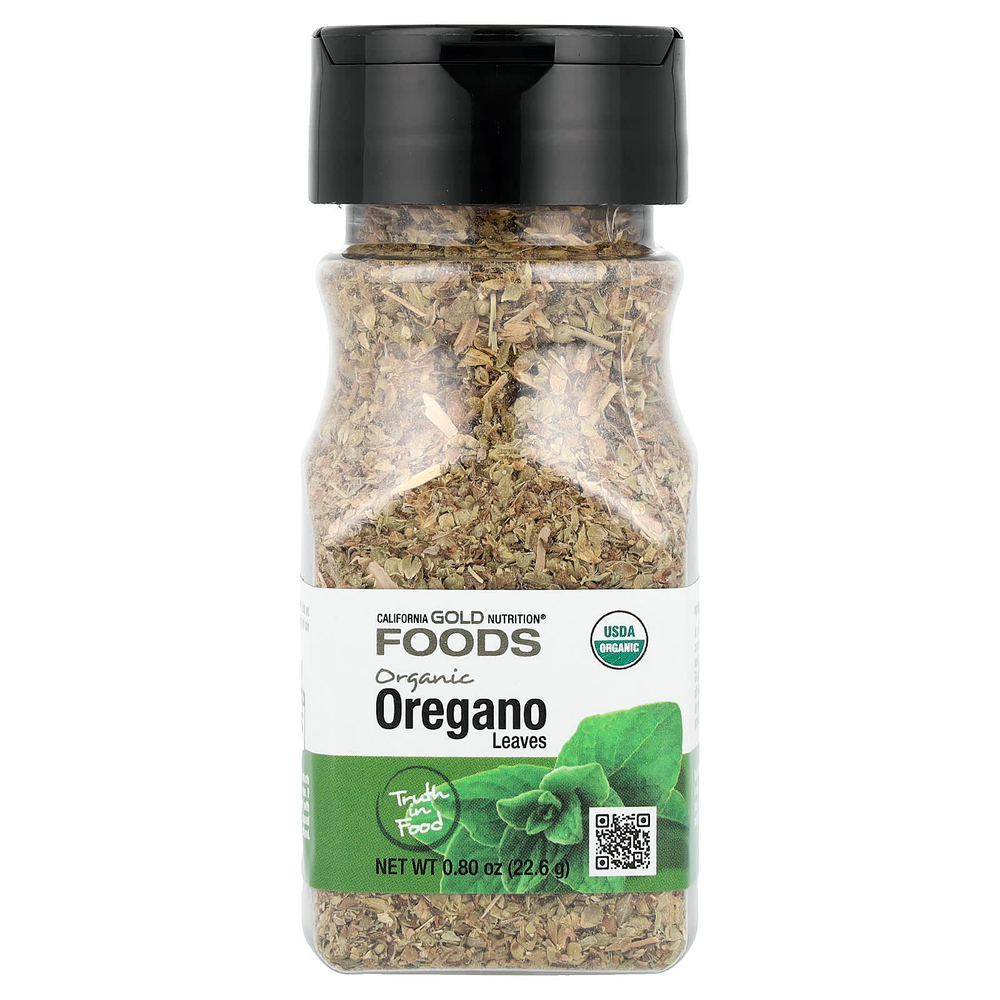 California Gold Nutrition, Foods, органический орегано, 22,6 г (0,80 унции)