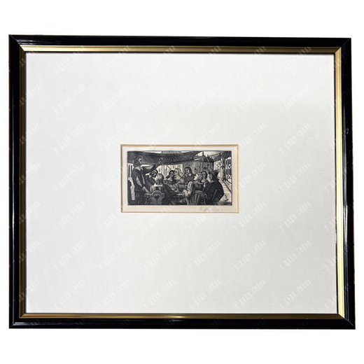 Фаворский В. А. Заставка к трагедии А. С. Пушкина «Пир во время чумы». Ксилография. 1948