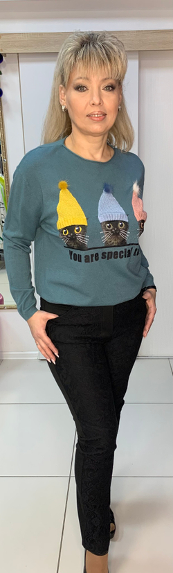 Черные комбинированные французские брюки стрейчевые