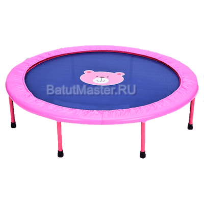 Каркасный батут «Мишка», диаметр 3,3 фт, розовый
