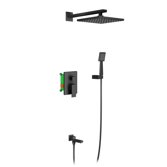 Душевая система встроенная Selene SX-3069/03SM Черный