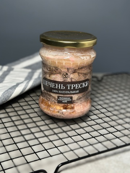 Печень Трески Мурманская, стекляная банка 500 гр.