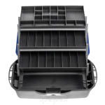 Ящик рыболовный для хранения снастей трехполочный синий