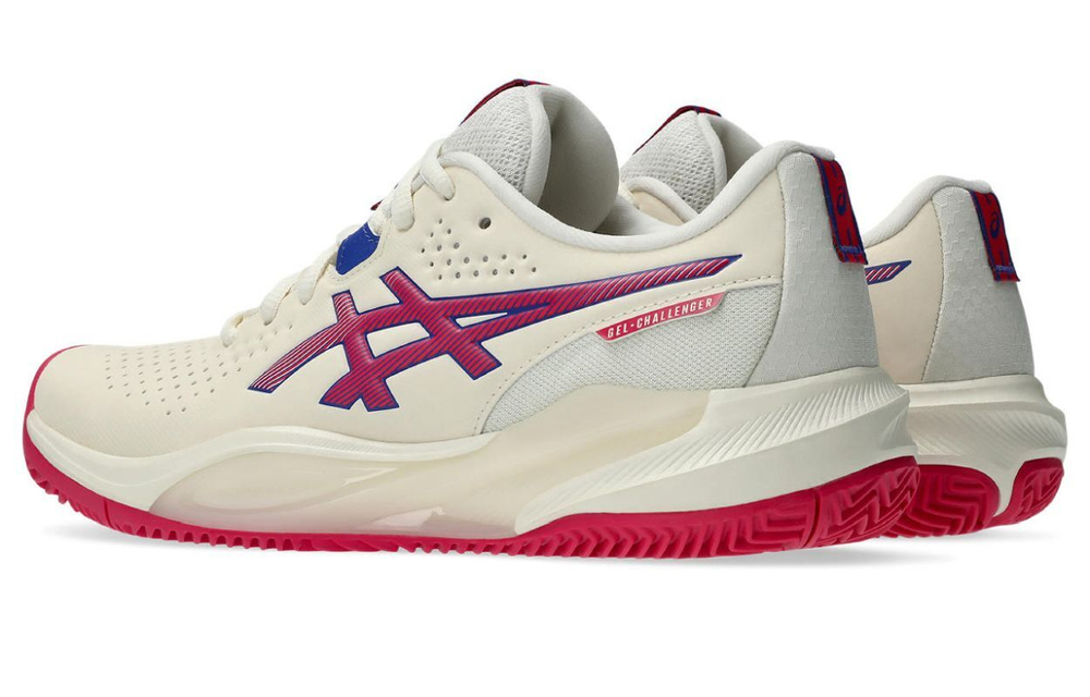 Женские Кроссовки теннисные Asics Gel-Challenger 15 Clay - кремовый/ярко-розовый