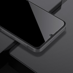 Защитное стекло на дисплей с олеофобным покрытием для Samsung Galaxy A15, черные рамки, G-Rhino