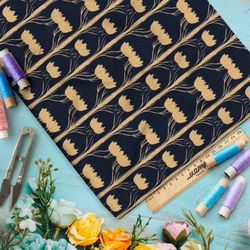 Ткань премиум таффета цветочный орнамент