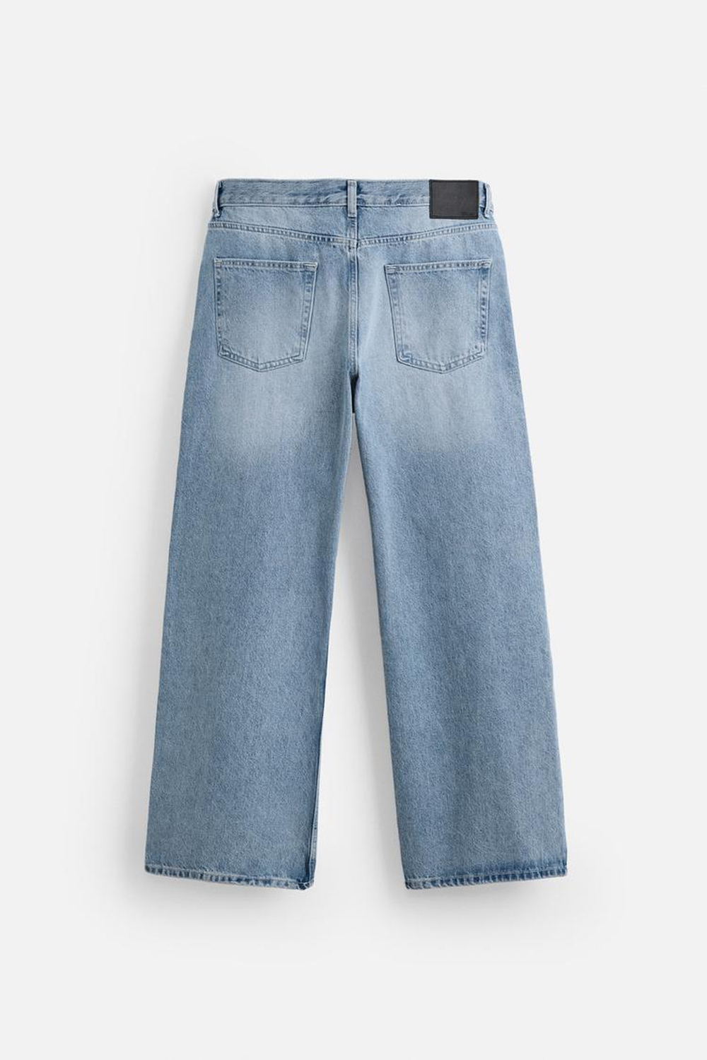 ZARA ДЖИНСЫ FLARE FIT BAGGY, ГОЛУБОЙ