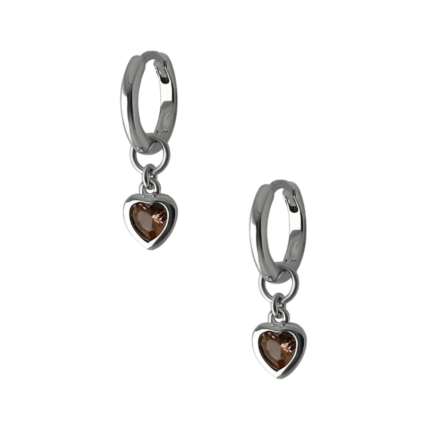 Серьги Trembling Heart Earrings - Smoky