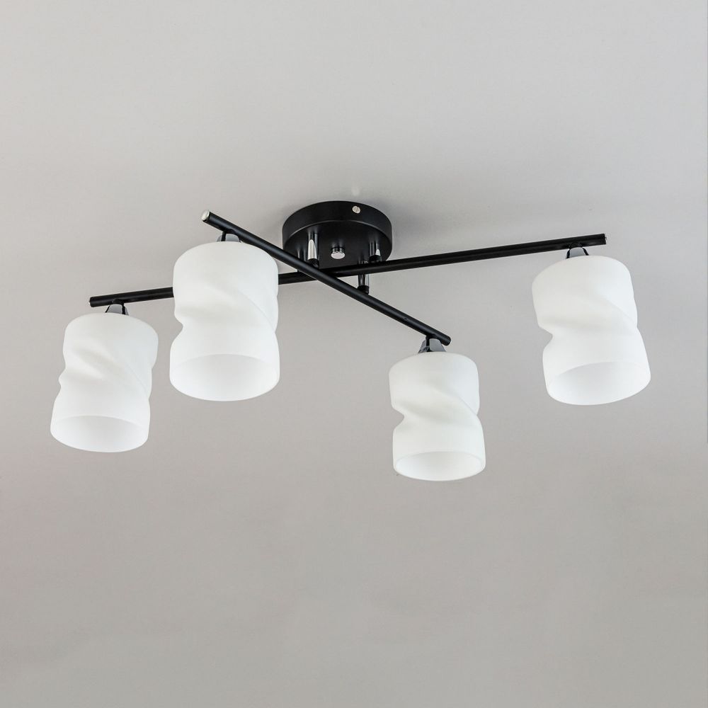 Citilux Нильс CL132145 Люстра потолочная Чёрная