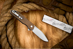 Складной нож Kizer Assassin XL сталь 154CM Satin рукоять Микарта