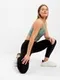Леггинсы женские спортивные, цвет чёрный, размер 48