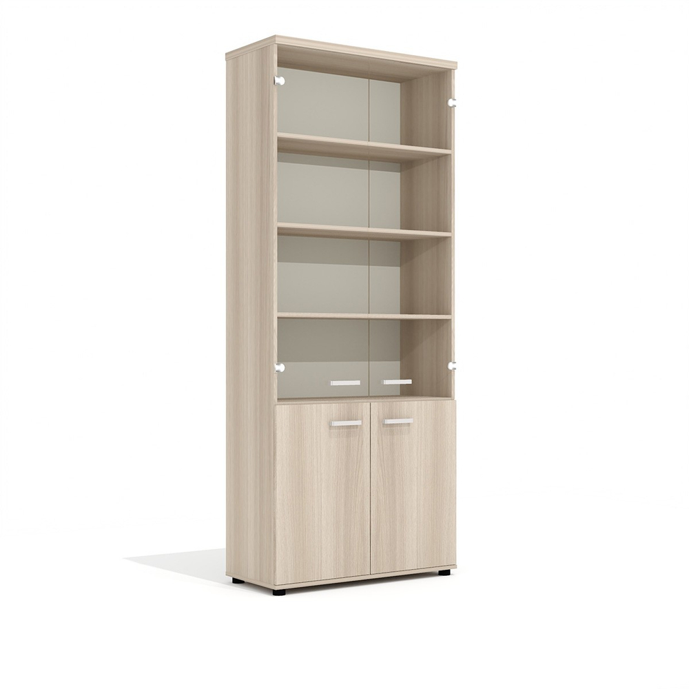 Шкаф высокий со стеклом ГРАНД