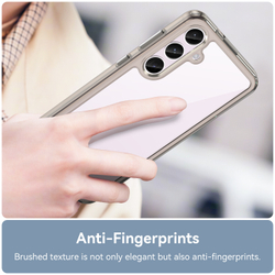 Чехол c усиленными боковыми рамками серого цвета для Samsung Galaxy S24+ Плюс