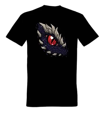 Футболка с принтом «Дракон Моргул», цвет черный, р-р. 46