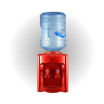 Кулер для воды LESOTO 36 TK red
