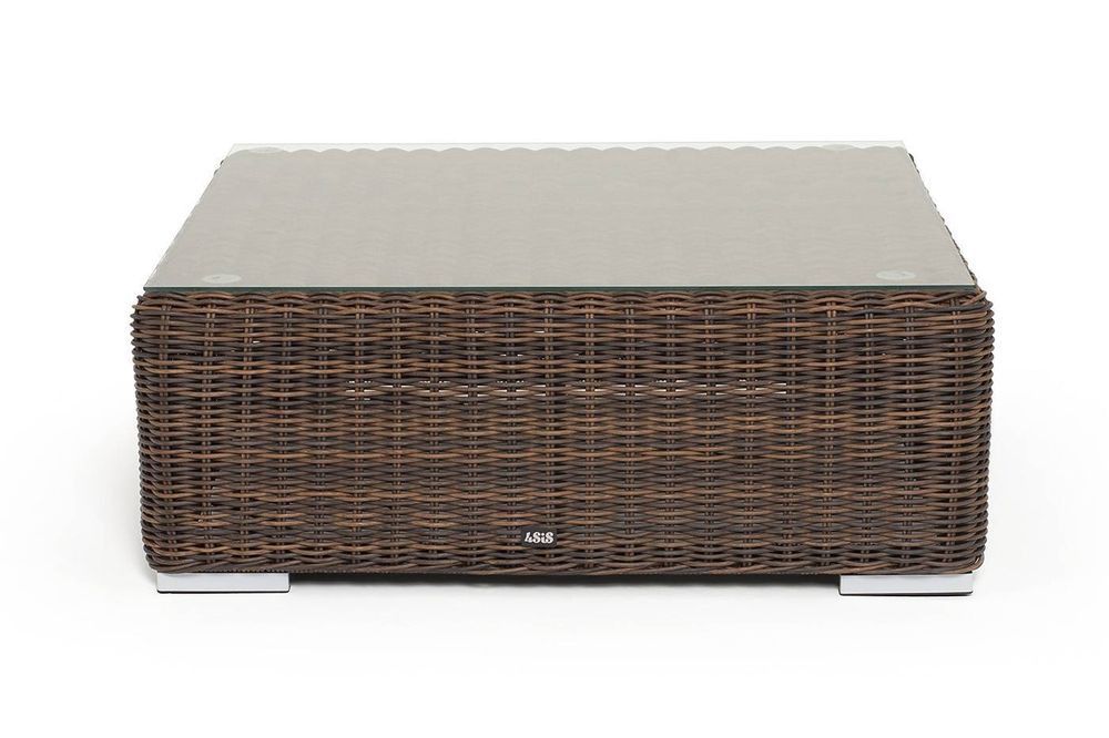 "Капри" журнальный столик плетеный, цвет коричневый