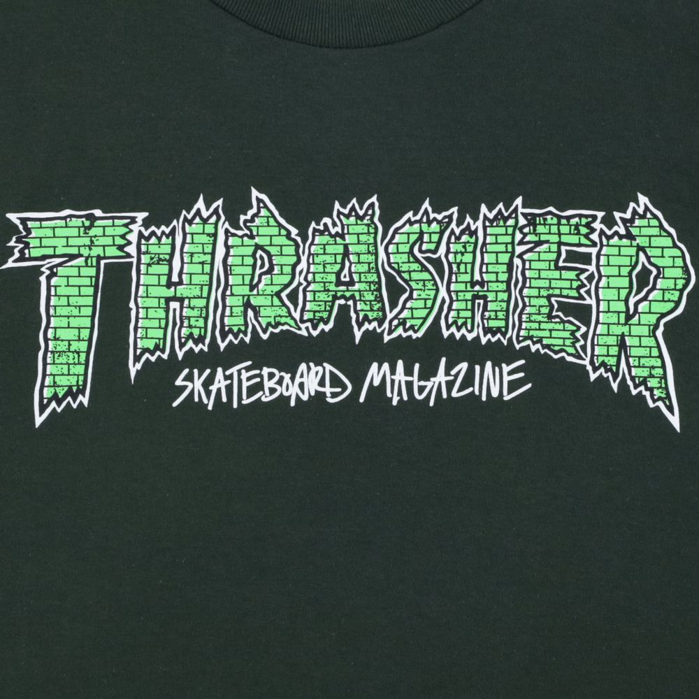 Футболка Thrasher Brick T-Shirt (forest green)