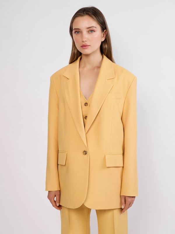 ПИДЖАК OVERSIZE ЦВЕТ КУРКУМА
