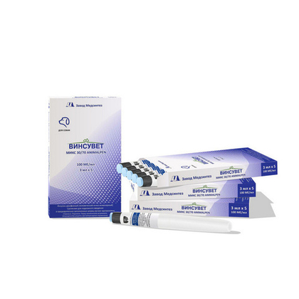 ВИНСУВЕТ МИКС 30/70 ANIMALPEN для собак (5 флаконов)