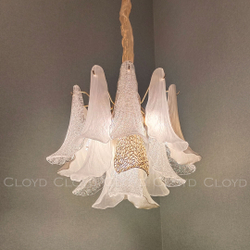 Люстра Cloyd WASABI C7 / Ø50 см - керамика - золото (арт.11325)