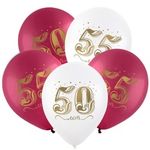 Шар (12"/30 см) Золотые цифры (Юбилейные), Ассорти Пастель 2 ст. 25 шт.