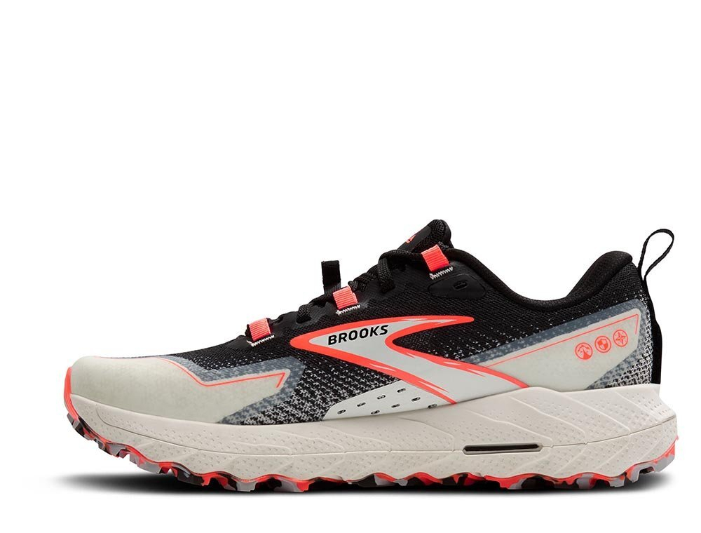 Кроссовки для бега женские Brooks Cascadia 18 W Черно-Коралловые