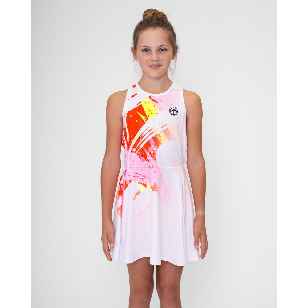 ОДЕЖДА ДЛЯ ТЕННИСА Девочки, Платье BIDI BADU WILD ARTS CHILL .