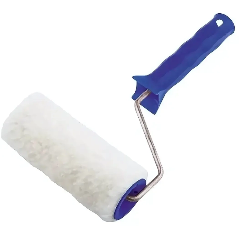 Валик с рукояткой Искусственный мех150 мм, ворс 15 мм, D 48 мм, D ручки 6 мм, полиэстер Сибртех