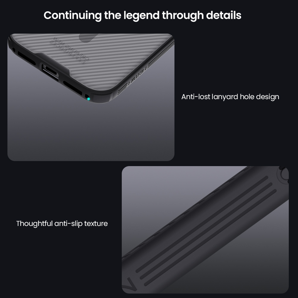 Чехол c MagSafe тонированный прозрачный на iPhone 17 Pro Max, серия CamShield Pro Magnetic (Transparent black) от Nillkin